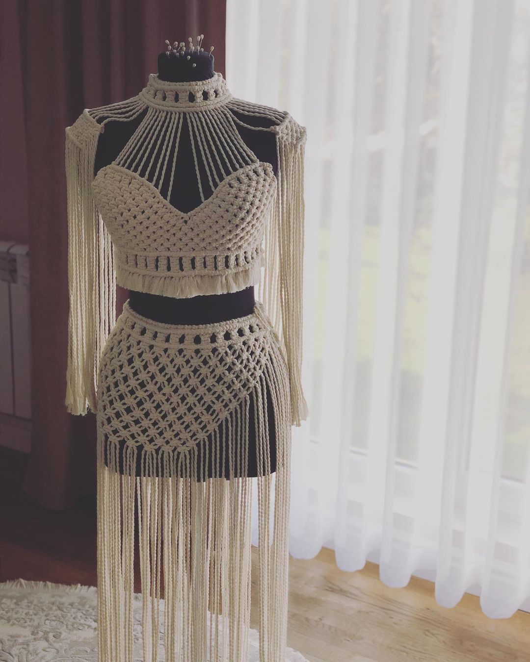 Wedding Macrame Girls Dress Buy Online | El Clasico Overseas Wedding Macrame Girls Dress Buy Online | El Clasico Overseas