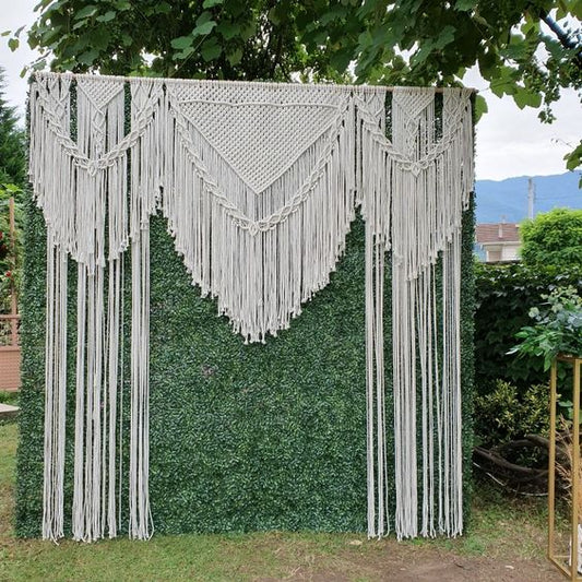 Special Gift Macrame Wedding Backdrop for ouside decoration backdrop