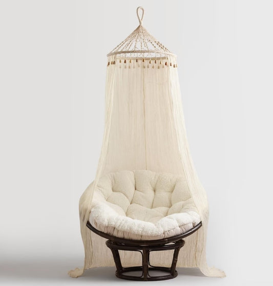 Cotton Macrame Canopy , Nursery Room Decor , Boho Macrame Canopy