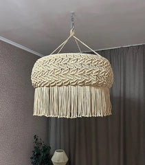 Handmade Macrame Boho Chandelier