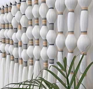 Inspiración Cultural | Macrame Wall Hanging | Boho Home Decor | Large Handmade Fiber Art Macrame Headboard, Wedding Decor, Bohemian Accent, Dulce Wall Hanging,