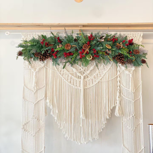 Macrame Wedding Backdrop, Macrame Wedding Arch Arbor, Macrame Wall Hanging,Macrame Door Hanging,Room Divider