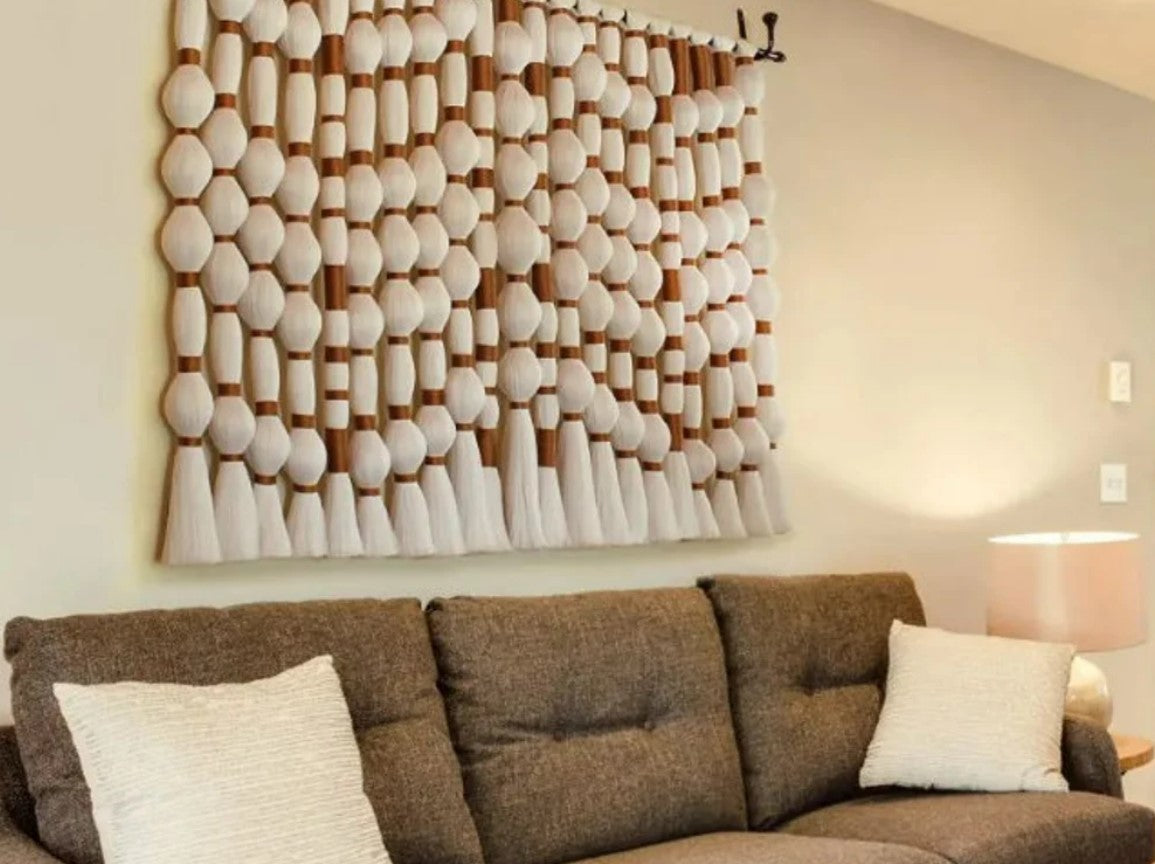 Mexican caralarga Wall Tapestry , Tulum Wedding Decor , Macrame Wall Hanging , Lomas Wall Hanging