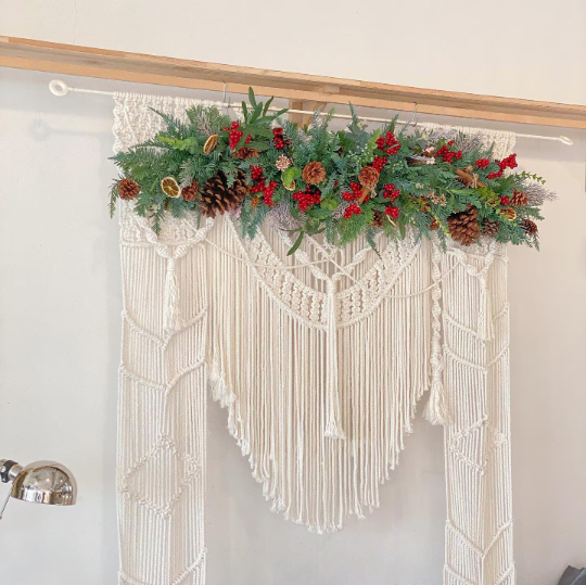 Macrame Wedding Backdrop, Macrame Wedding Arch Arbor, Macrame Wall Hanging,Macrame Door Hanging,Room Divider