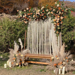 Macrame wedding Arch Large Curtain Bohemian Decoration Wall Backdrop Wedding Wall Hanging Inactive