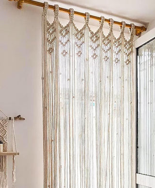 Handmade Door String Curtain | Door Window curtain Housewarming Gift, Extra Large Macrame, Bohemian Tapestry, Mid Century Modern, Wedding Backdrop, Bedroom Decor
