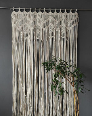 Macramé Doorway Curtains | Bohemian Room Divider | Handmade Door String Curtain | Door Window curtain