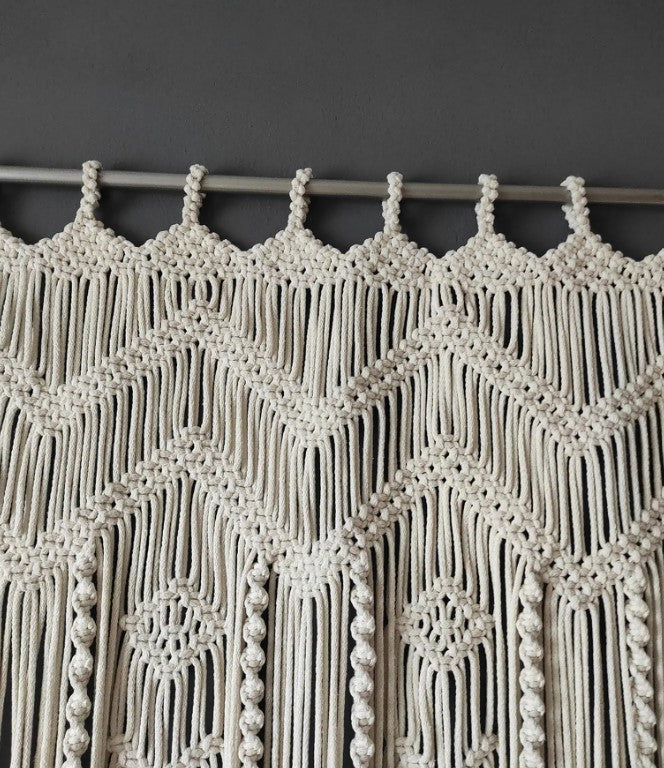 Macramé Doorway Curtains | Bohemian Room Divider | Handmade Door String Curtain | Door Window curtain