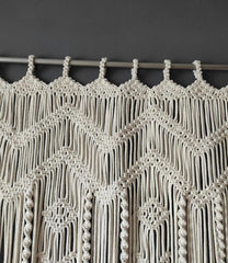 Macramé Doorway Curtains | Bohemian Room Divider | Handmade Door String Curtain | Door Window curtain