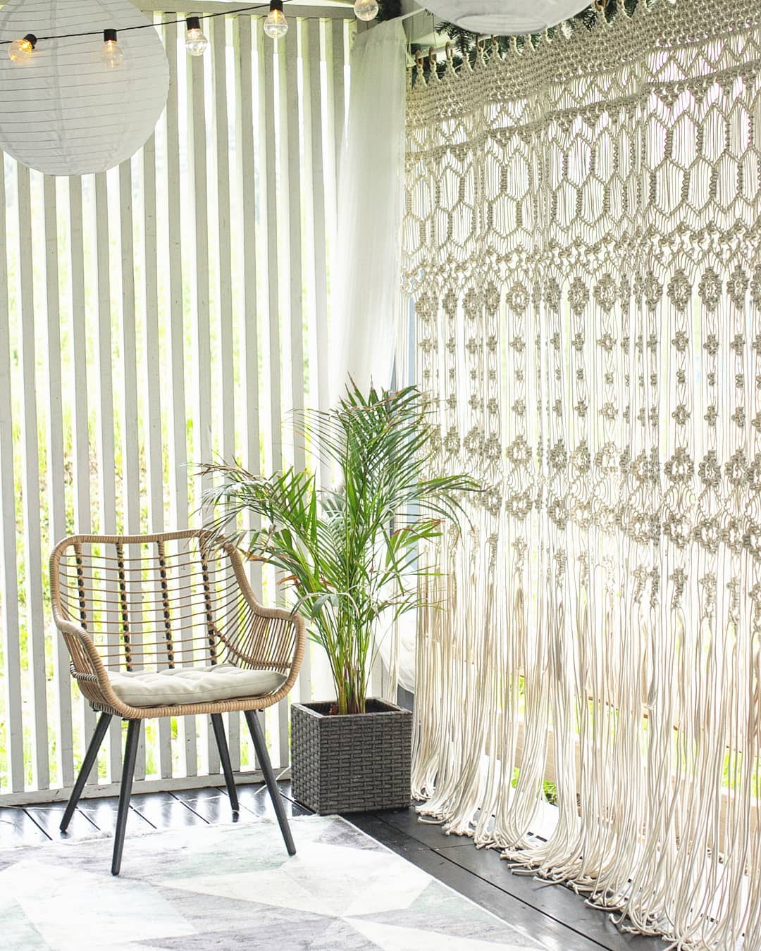 Macrame Window Curtain, Wall Hanging  Living Room Decor macrame curtain, handmade curtain, boho wall, room divider