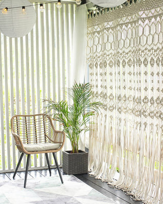 Macrame Window Curtain, Wall Hanging  Living Room Decor macrame curtain, handmade curtain, boho wall, room divider