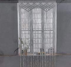 Macramé Doorway Curtains | Bohemian Room Divider