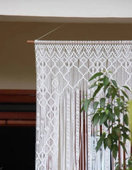 Macrame Large Curtain Decoration Wall Arch Backdrop Wedding Wall Hanging, Boho Decor