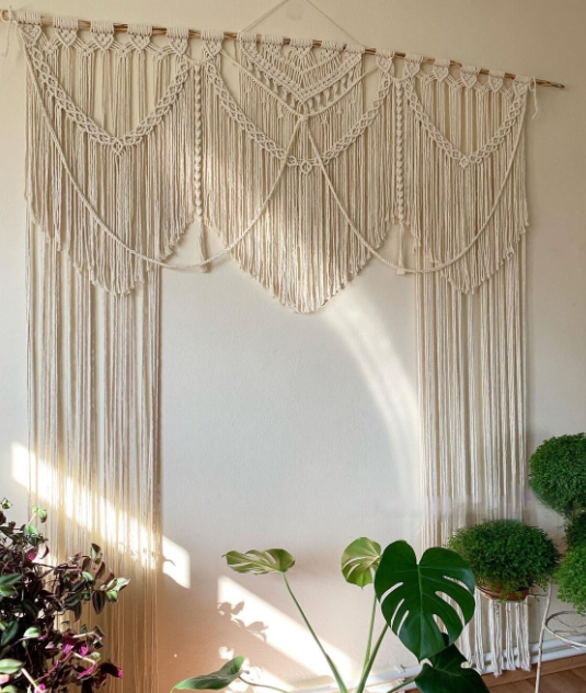 Luxury Handmade Macrame Large Curtain Bohemian Decoration Wall Arch Backdrop Wedding Wall Hanging