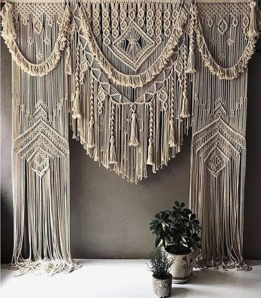 Wedding Macrame Wall Hanging , Macrame Wedding Backdrop , Boho Wedding Decor