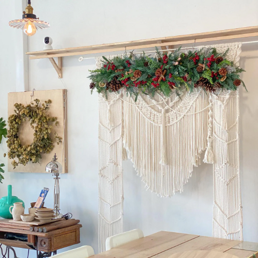 Macrame Wedding Backdrop, Macrame Wedding Arch Arbor, Macrame Wall Hanging,Macrame Door Hanging,Room Divider