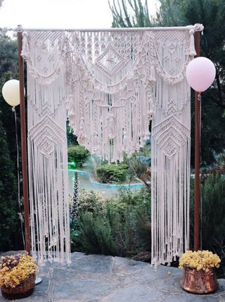 Wedding Macrame Wall Hanging , Macrame Wedding Backdrop , Boho Wedding Decor