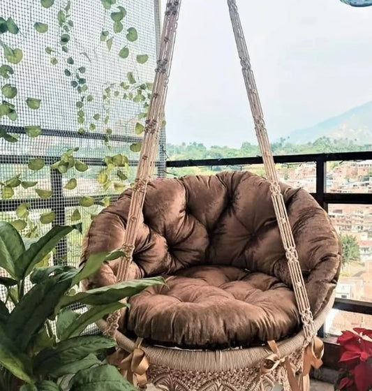 Macrame Hanging Swing Chair Macrame rocking chair,Macrame round chair,Macrame patio swing