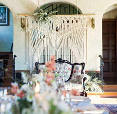 Extra Large Macrame Wedding Backdrop, Macrame Wedding Arch Arbor