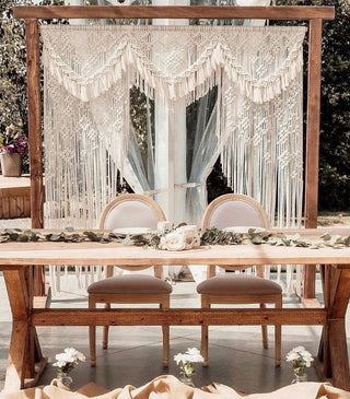 Macrame wall hanging for wedding arch,handmade macrame wedding arch