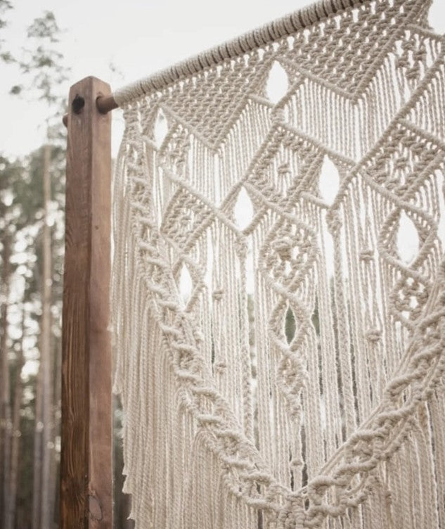 Macrame wall hanging for wedding arch,handmade macrame wedding arch,Boho Wedding
