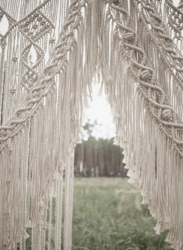 Macrame wall hanging for wedding arch,handmade macrame wedding arch,Boho Wedding