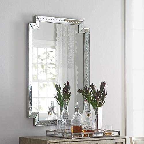 Venetian Etched Mirror | Elegant Baroque Wall Mirror | Decorative Vintage Mirror for Bathroom, Entryway & Bedroom | Luxury Home Decor Piece