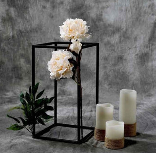 Set Of 4 Wedding Metal Flower Stand / Geometric Centerpiece Vase / Candle Holder
