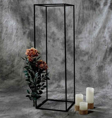Set Of 4 Wedding Metal Flower Stand / Geometric Centerpiece Vase / Candle Holder