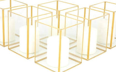 Geometric Candle Holder Set of 6 for Wedding Centerpiece