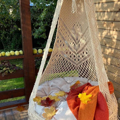 Macrame hanging chair, Adult Swing chair,bedroom hanging chair, indoor swing, porch swing, indoor hammock swing
