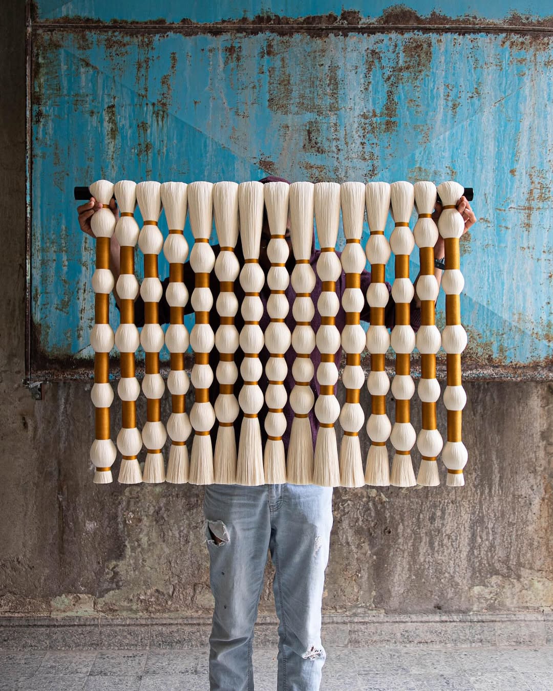 Montaña Verde” – Macramé en Marrón, Verde y Crema Mexican Wall Hanging / Luxury inspriton / Wall Decor / Macrame Wall Hanging / Caralarg Decor