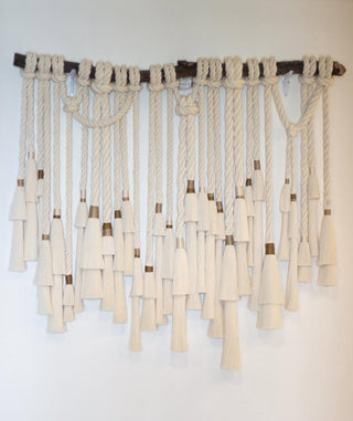 Raíz de Cuerda” – Decoración Macramé en Tono Natural Mexican Wall Hanging / Luxury inspriton / Wall Decor / Macrame Wall Hanging / Caralarga Decor