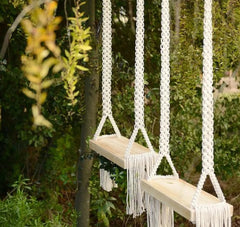 Natural Macrame Tree Hanging Swing