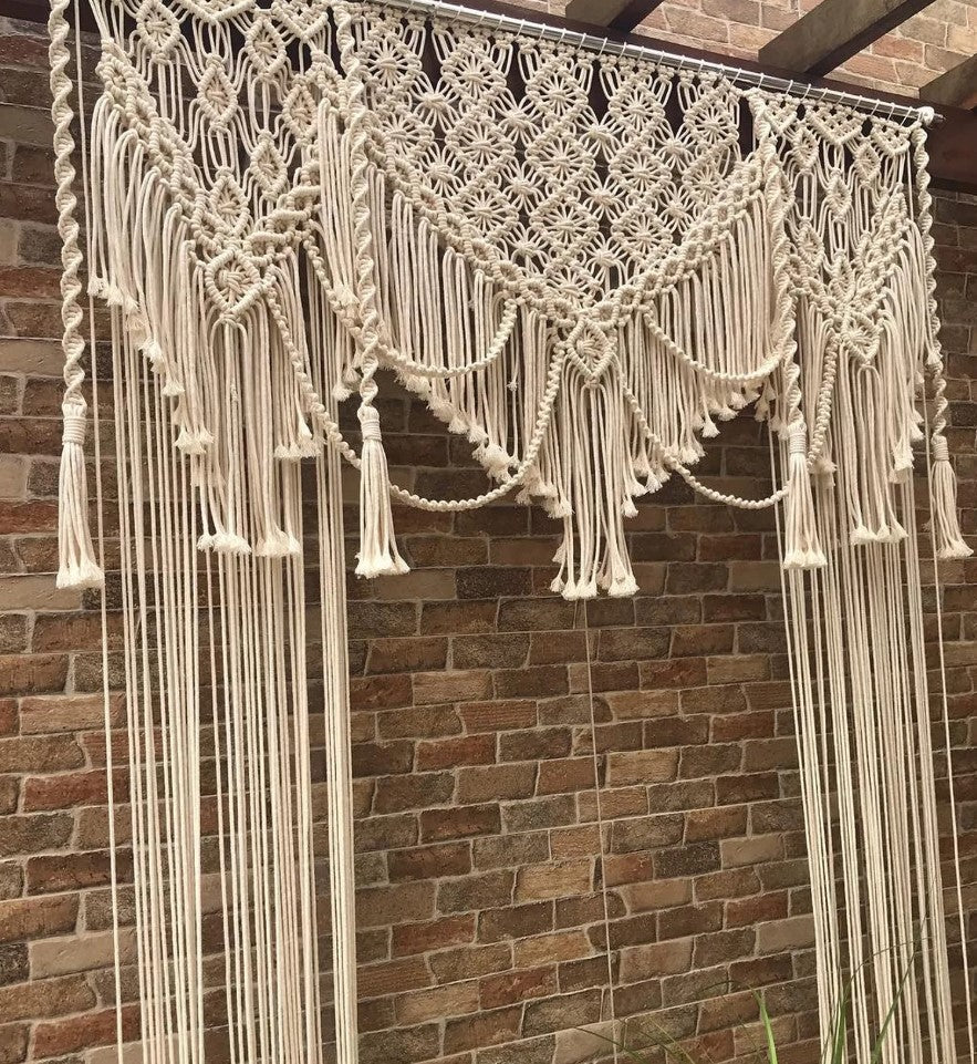 Macrame Wall Hanging-Handmade Art-Woven Wall Hanging-Macrame Wedding Backdrop