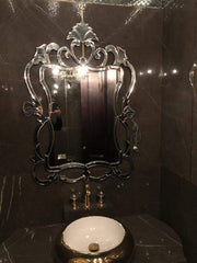 Royal Wall Mirror Handcrafted Venetian Mirror & Decorative Accent for Living Room, Bedroom, Bathroom, Hallway & Entryway