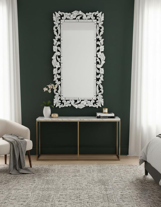 Handmade Beveled Glass Wall Mirror | Venetian Vintage Mirror | Decorative Home Decor Mirror for Bedroom & Entryway