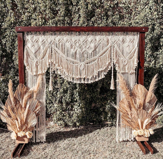 Macrame Wedding Arch Arbor, Macrame Wedding Backdrop Wedding Arch Arbor, Macrame Wall Hanging,Macrame Door