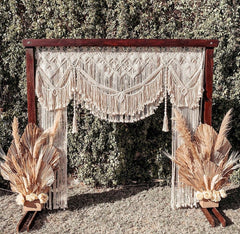 Macrame Wedding Arch Arbor, Macrame Wedding Backdrop
