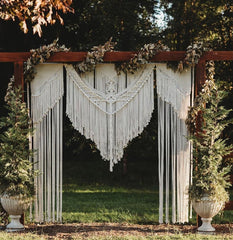 Macrame Wall Hanging, Macrame Curtain Bohemian, Wedding Backdrop