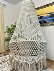 Handmade Macrame Swing, Bohemian Chair