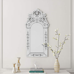 Wall Mounted Squared Mirror, Venetian Mirror Decor