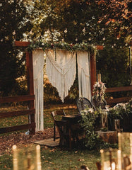 Macrame Wall Hanging, Macrame Curtain Bohemian, Wedding Backdrop