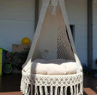 Handmade Macrame Swing Chair, Round Chair, Hammock Swing
