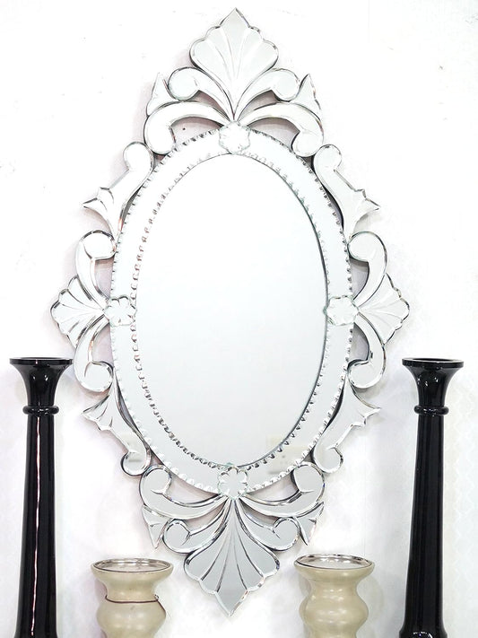 Handmade Venetian Glass Mirror | Antique-Style Decorative Wall Mirror | Luxury Vintage Home Decor | Large Wall Mirror for Living Room & Bedroom