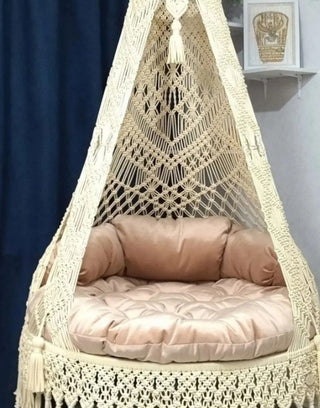 New Design Hammock Chair, Round Swing Porch rocking swing, Hammock Chair, Macrame Round Swing, Hanging Cotton Macrame Hammock Chair