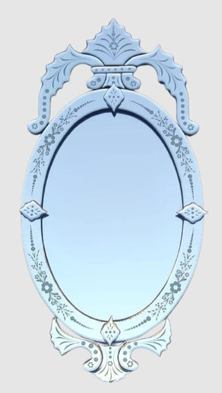 Venetian Wall Mirror – Ornate Etched & Beveled Glass Mirror for Cottagecore & Eclectic Living Room Decor