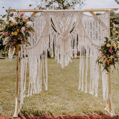 Macrame Wedding Backdrop, Bohemian Décor