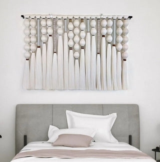 Large Minimalist Macrame Wall Hanging, Perfect Blend of Texture, Woven Headboard, Wall Tapestry
