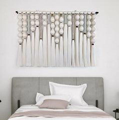Large Minimalist Macrame Wall Hanging, Perfect Blend of Texture, Woven Headboard, Wall Tapestry